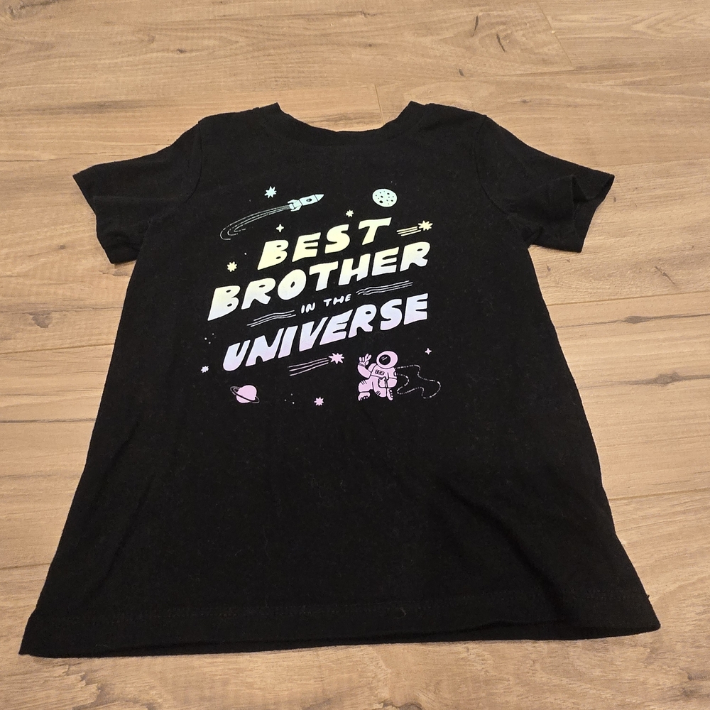Toddler Boys Best Brother In The Universe Space Graphic Tee - 3T